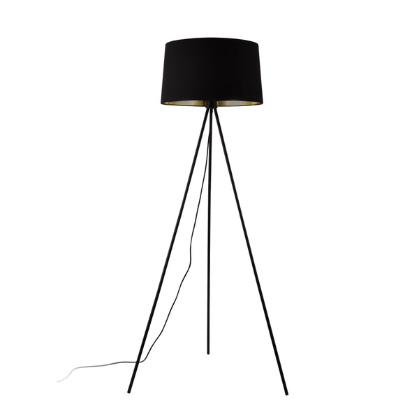 Lampadaire Trépied Manchester E27 Métal Textile Hauteur 150 cm plusieurs couleurs [lux.pro]