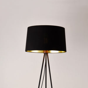 Lampadaire Trépied Manchester E27 Métal Textile Hauteur 150 cm plusieurs couleurs [lux.pro]