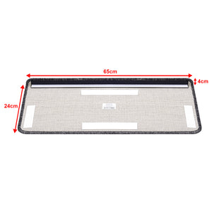 Lot de 15 marchettes d'escalier rectangulaires antidérpantes 65 x 24 cm avec bord [en.casa]