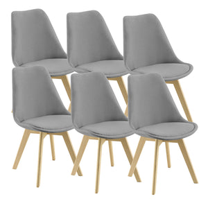 Set de 6 chaises Fredrikstad 81x42 cm en différentes couleurs en.casa