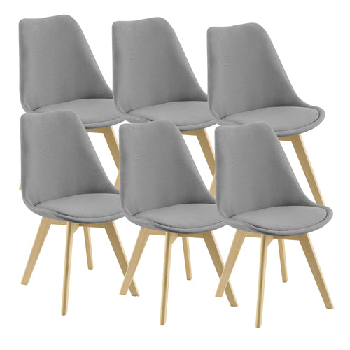 Set de 6 chaises Fredrikstad 81x42 cm en différentes couleurs en.casa