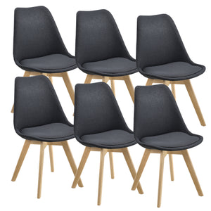 Set de 6 chaises Fredrikstad 81x42 cm en différentes couleurs en.casa