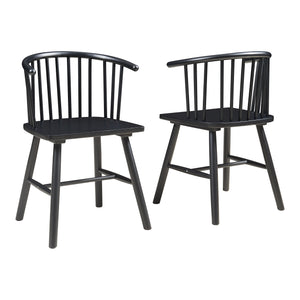 Chaise de salle à manger Stami lot de 2 en bois [en.casa]