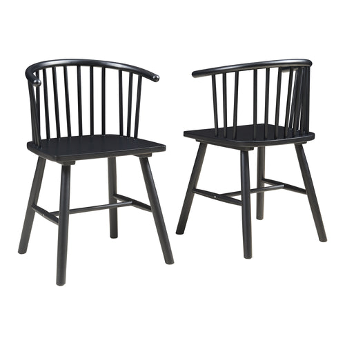 Chaise de salle à manger Stami lot de 2 en bois [en.casa]