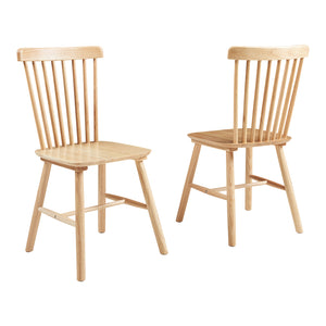 Chaise de salle à manger Karmoy lot de 2 en bois [en.casa]