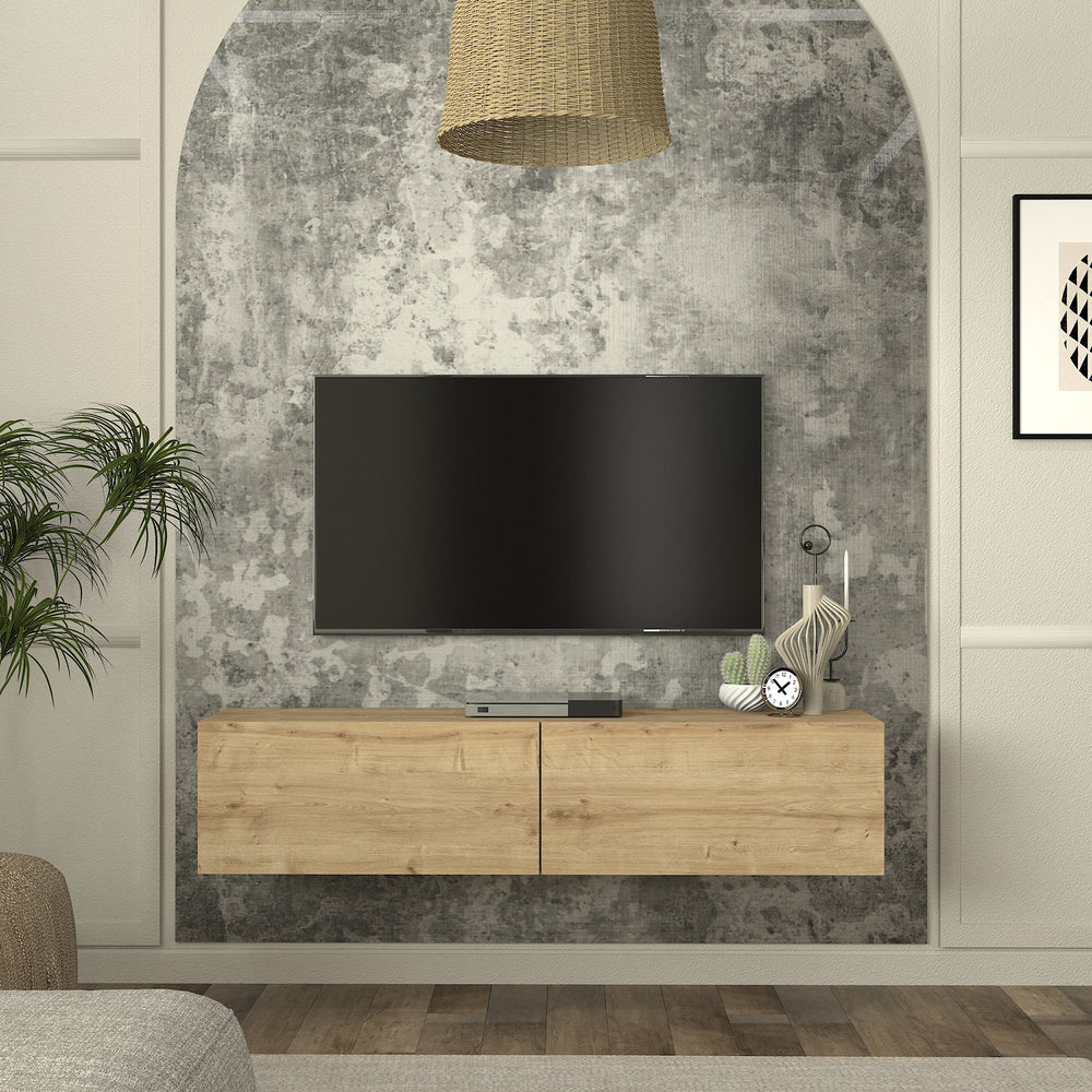 Meuble TV mural Nolven [en.casa]