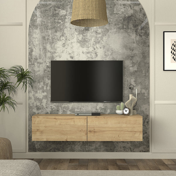 Meuble TV mural Nolven [en.casa]