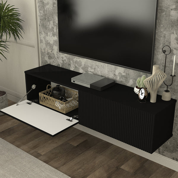 Meuble TV mural Verpsboga 135 x 32 x 30 cm [en.casa]