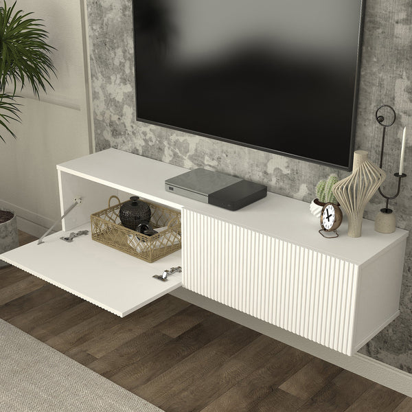 Meuble TV bas suspendu Verpsboga [en.casa]