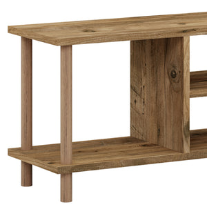 Table TV Ærøskøbing avec 2 compartiments de rangement 43x120x29 cm différentes couleurs [en.casa]