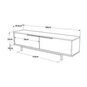 Meuble TV Urejovle 160 x 36 x 45 cm [en.casa]