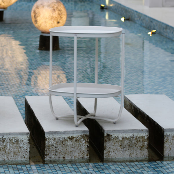 Table de tablette Sandefjord acier [en.casa]