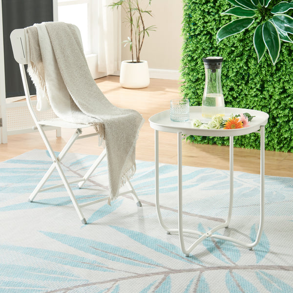 Table de tablette Sandefjord acier [en.casa]