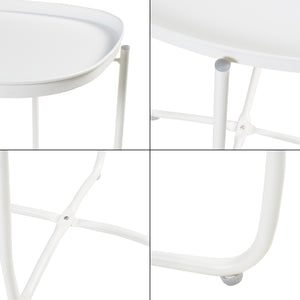 Table de tablette Sandefjord acier [en.casa]