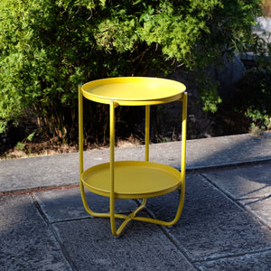 Table de tablette Sandefjord acier [en.casa]