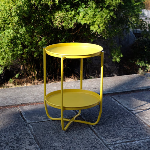 Table de tablette Sandefjord acier [en.casa]