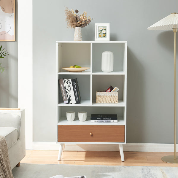 Bibliothèque avec tiroir Reyljand [en.casa]