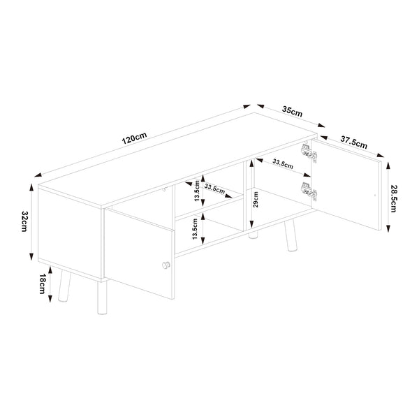 Meuble TV Reyljand [en.casa]