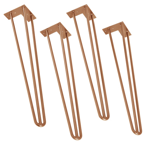 [en.casa] Pieds de table en épingles à cheveux – set de pieds en épingles à cheveux  (4 piéces)