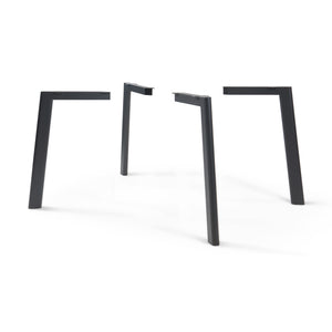 Tischbeine Hostang 4er - Set 50x8x71 cm Schwarz [en.casa] - premiumXL