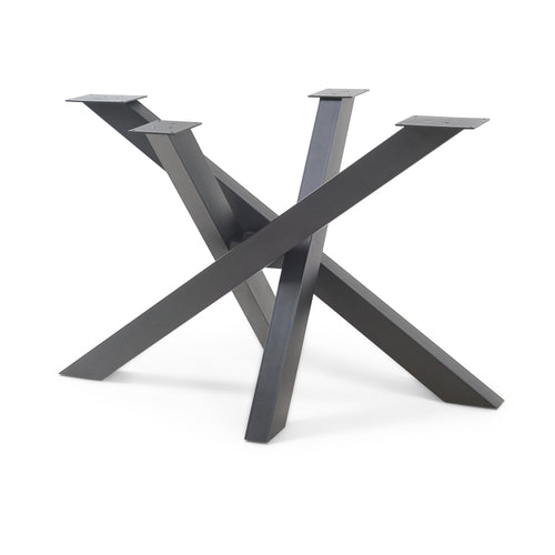 Structure de table Umala acier noir [en.casa]