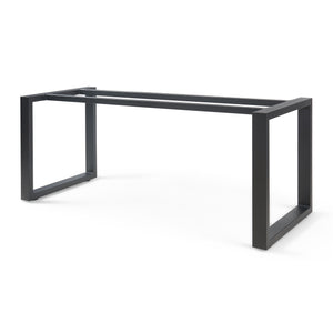 Piétement de table Vestmalu acier laqué noir [en.casa]