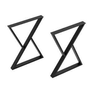 Piètement de table Karvia lot de 2 acier [en.casa] - premiumXL