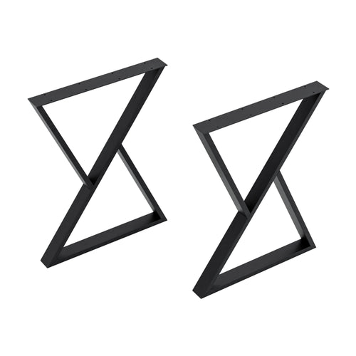 Piètement de table Karvia lot de 2 acier [en.casa] - premiumXL