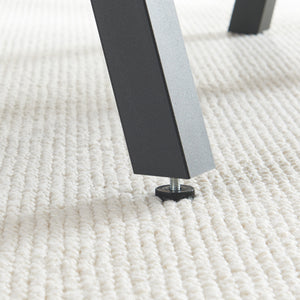 Lot de 2 pieds de table Heustreu acier noir [en.casa]