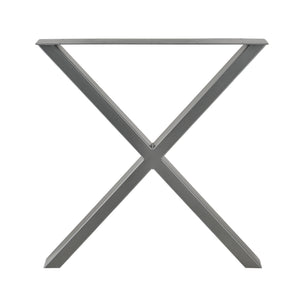 Set de 2 Pieds de Table Greith Métal Forme X [en.casa] 