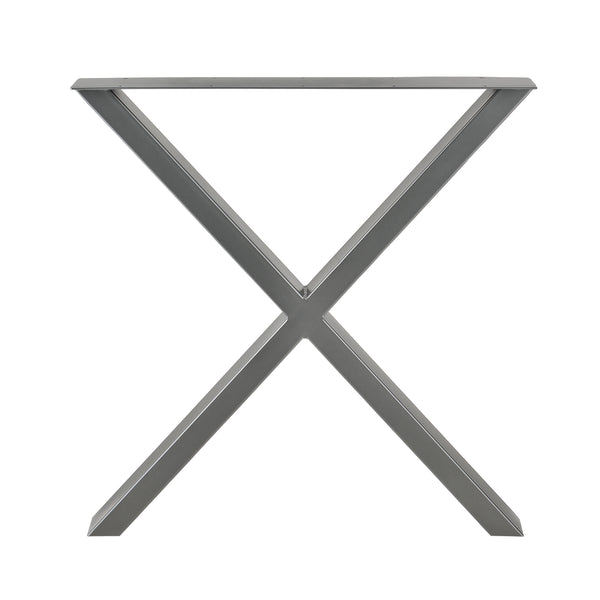 Set de 2 Pieds de Table Greith Métal Forme X [en.casa] 