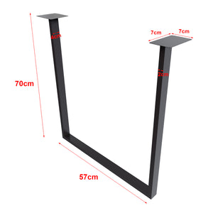 Piètement de table Holsted noir différentes tailles [en.casa]