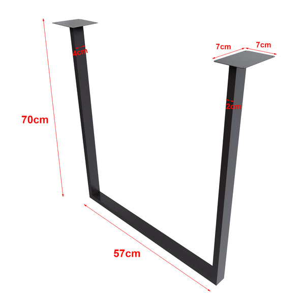 Piètement de table Holsted noir différentes tailles [en.casa]