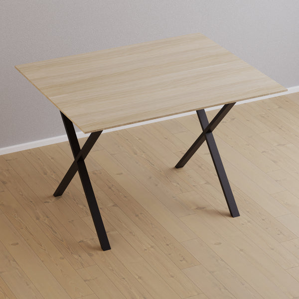 Set de 2 pieds de table Høng forme X en acier [en.casa]