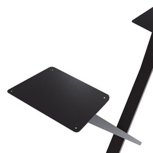 Set de 2 pieds de table Høng forme X en acier [en.casa]