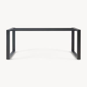 Piétement de table Vestmalu acier laqué noir [en.casa]