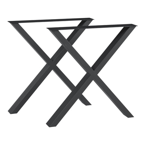 Structure de table lot de 2 Greith noir [en.casa]