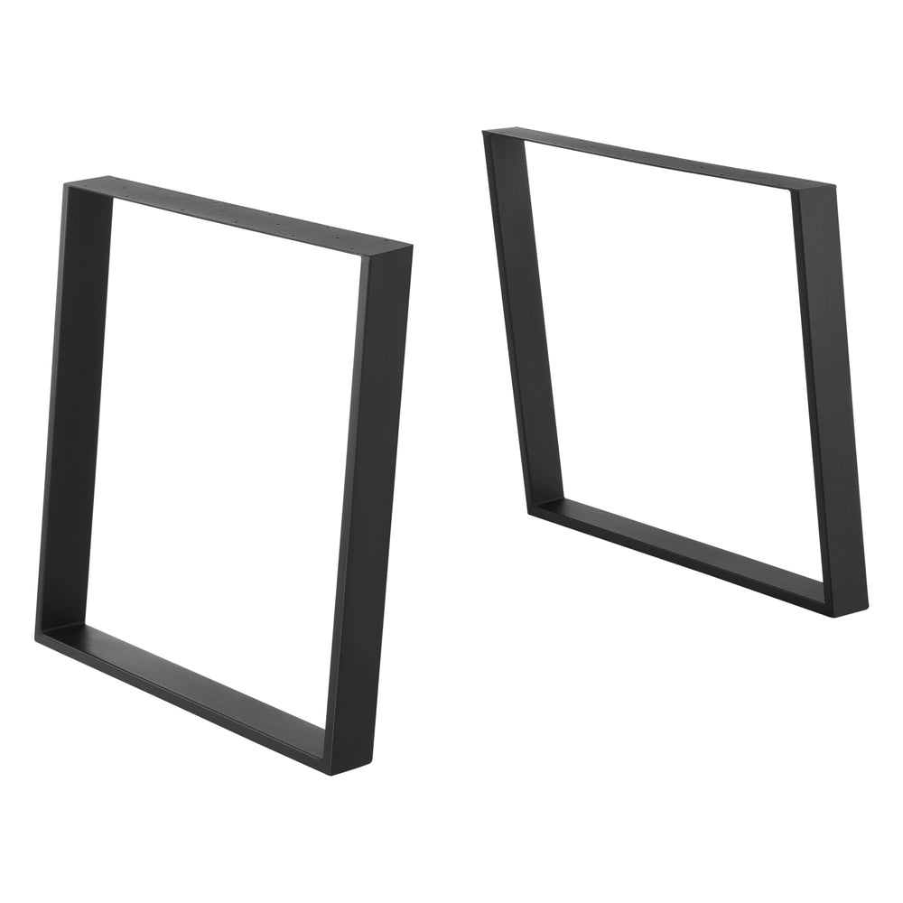 2er - Set Tischgestell in verschiedenen Größen Stahl Schwarz Matt en.casa - premiumXL