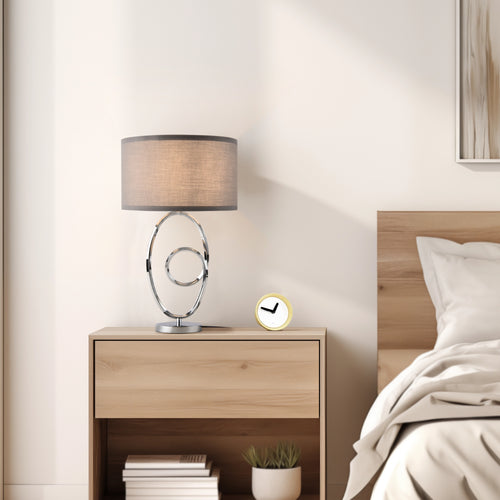 Lampe de table Torquay gris [lux.pro] - premiumXL