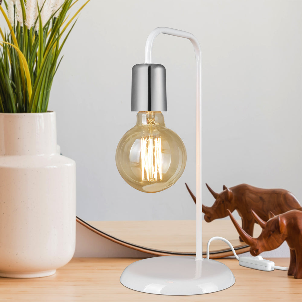 Lampe de table Lancaster E27 métal en différentes couleurs [lux.pro] - premiumXL