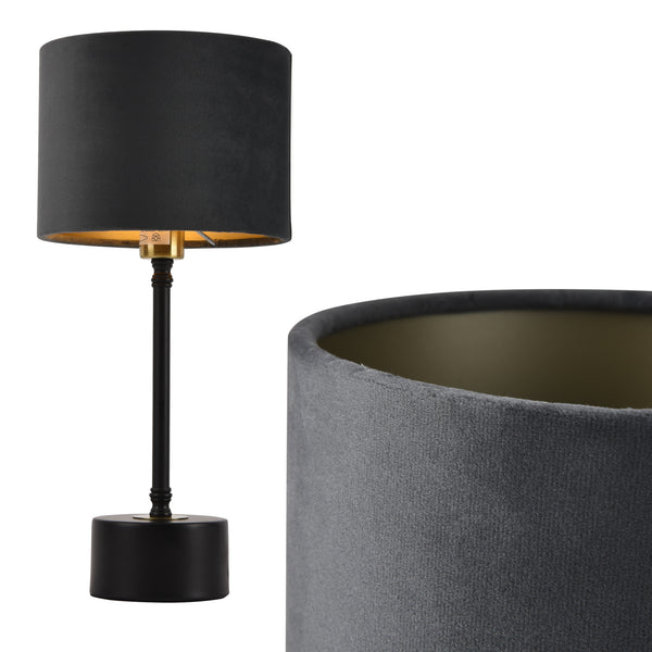 Lampe de Bureau Deventer Métal Flanelle E14 39 cm Plusieurs Couleurs [lux.pro]