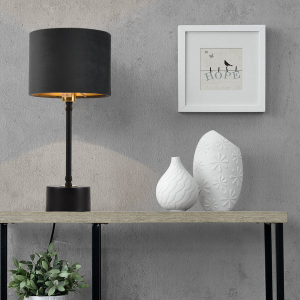Lampe de Bureau Deventer Métal Flanelle E14 39 cm Plusieurs Couleurs [lux.pro]