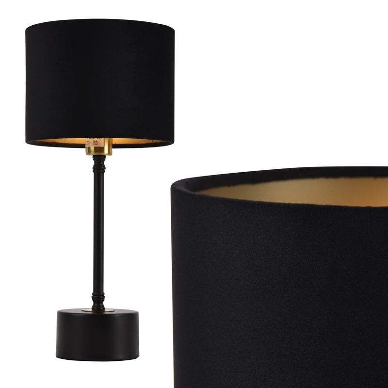 Croquis coté Lampe de Bureau Deventer Métal Flanelle E14 39 cm Plusieurs Couleurs [lux.pro]