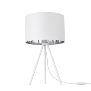 Lampe de table Metz Max 40W avec abat-jour en tissu et pieds en métal lux.pro