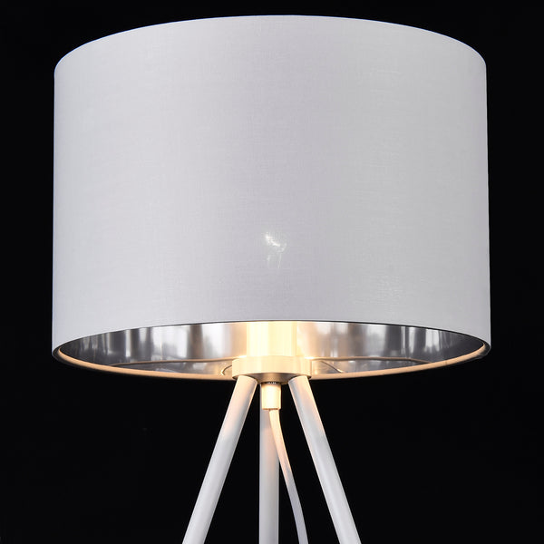 Lampe de table Metz Max 40W avec abat-jour en tissu et pieds en métal lux.pro