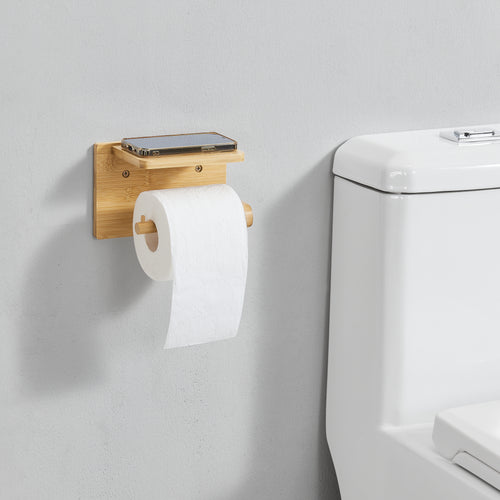 Porte-papier toilette Vallentuna Bambou [en.casa]