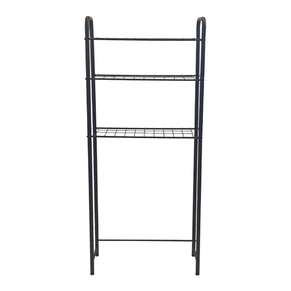 Étagère Nordborg de salle de bain à 3 niveaux sur pied noir [en.casa]