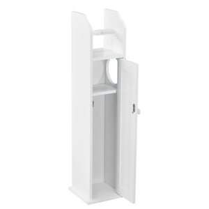 Porte-papier toilette Falkenberg 78x20x18 cm armoire de salle de bain avec étagère blanc en.casa - premiumXL