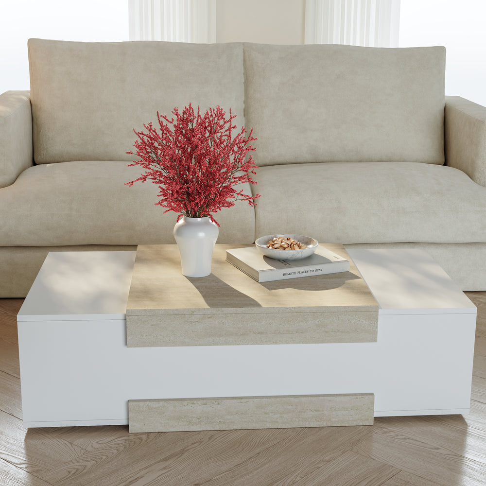 Table basse Eljak 110x57x31 cm [en.casa]