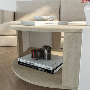 Table basse Klipsari 75x75x40 cm [en.casa]